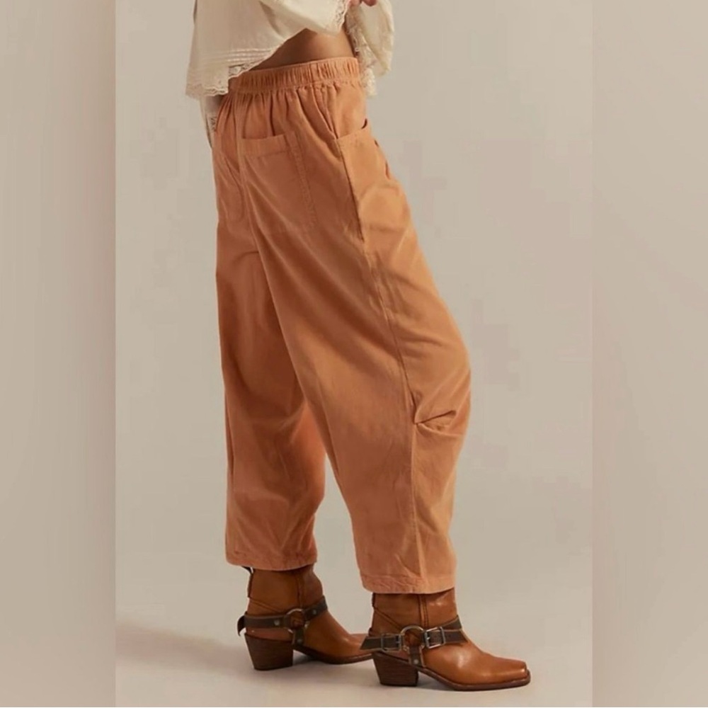 We The Free Wide‑Leg Corduroy Pants in Rusty Orange